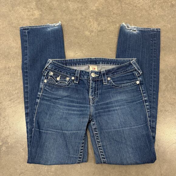 Vintage Y2K True Religion Fully Rhinestone Mcbling Billy Jean Flap Pocket 31 - Picture 2 of 9